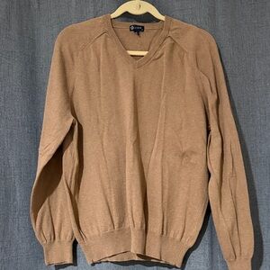 J. Crew Men's V-Neck Brown Sweater